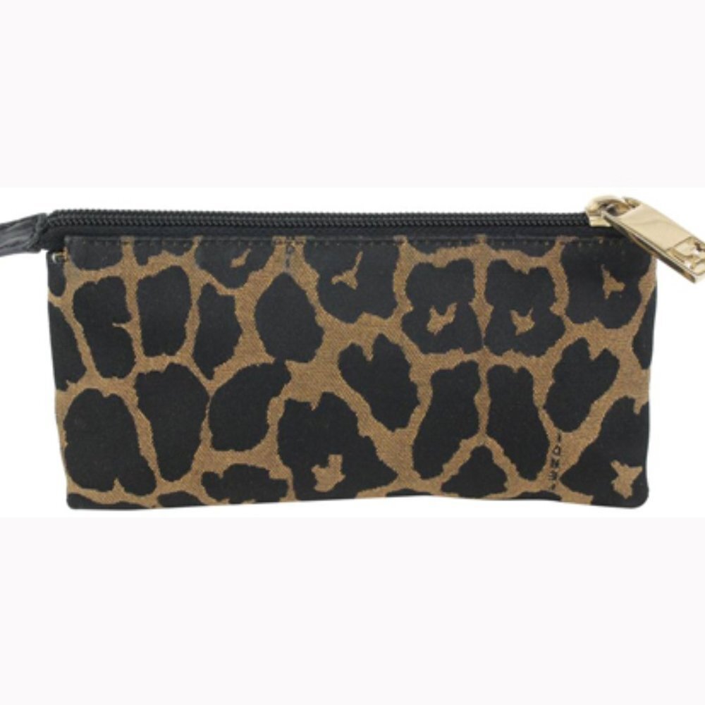 Fendi Brown x Black Leopard Cheetah Cosmetic Pouch 914ff45